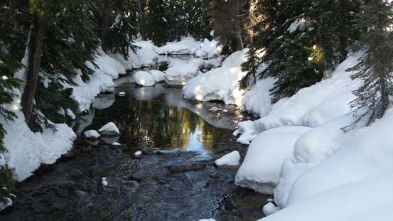 Smith Brook still had liquid water flowing