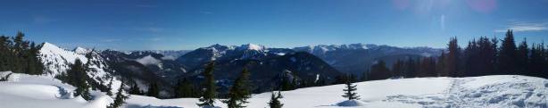 Partial summit panorama from Union Peak. Click to view large size.