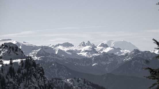 The grand daddy - Mt. Rainier pokes behind