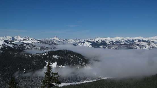 Another look at the valley inversion clouds.
