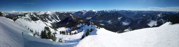 One more panorama from the summit. Click to view large size.