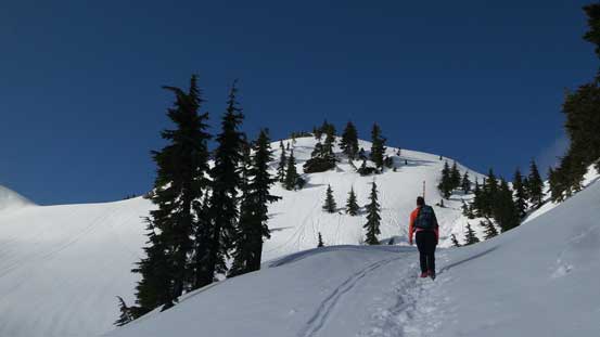 Getting closer and closer now. Still don't need snowshoes