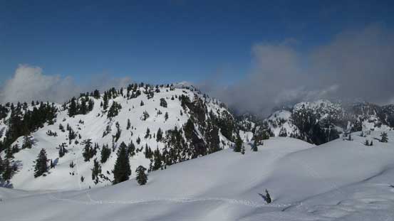 Looking towards the 2nd and 3rd peak on Mt. Seymour