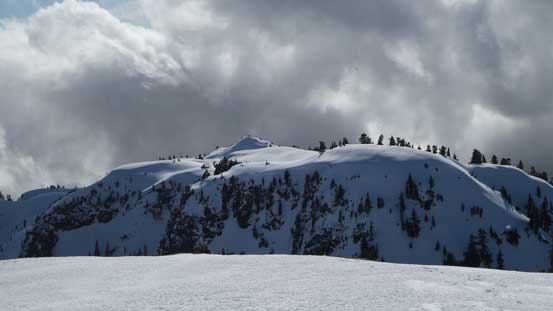 Looking back towards the North Face of the second peak