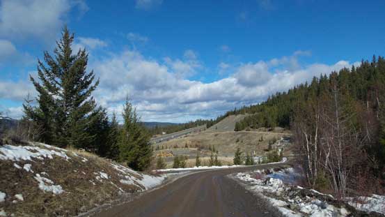 The start of Comstock Road