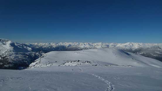 I kept traversing along this undulating terrain, looking back