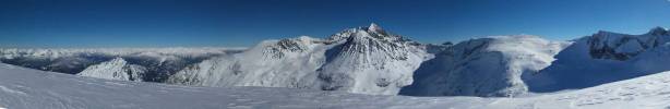 Partial summit panorama. Click to view large size.