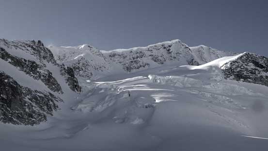 Icefalls on the upper Wedge Mountain