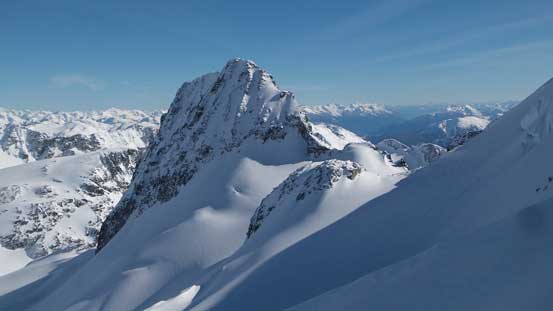 My favourate view was actually looking at Lesser Wedge Mountain.