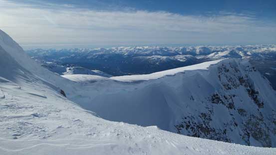 The angle eased as I gained the summit ridge