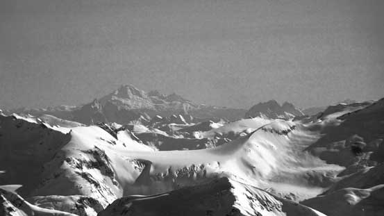 The volcano Mt. Baker looms over the southern skyline