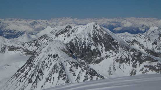 Looking at Mt. Weart in foreground - the second highest in Garibaldi Park