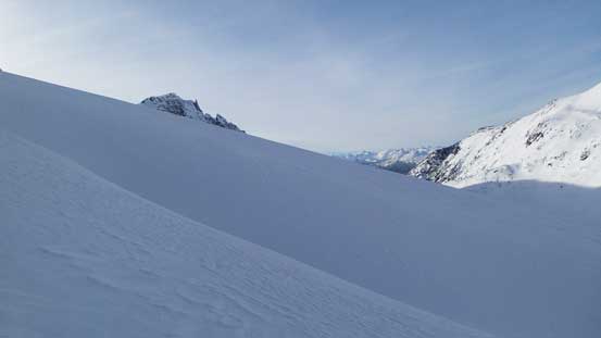 Lots of crevasses (saggings) around