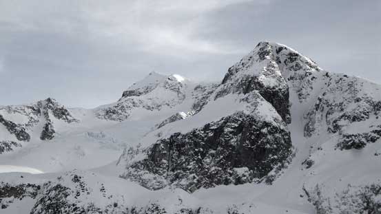A closer look at Wedge and Parkhurst - two peaks that I ascended on this day
