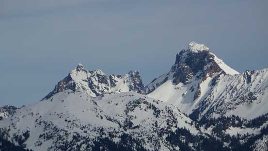 Canadian Border Peak (L) and American Border Peak (R)