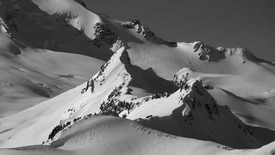 A zoomed-in view of Coleman Pinnacle