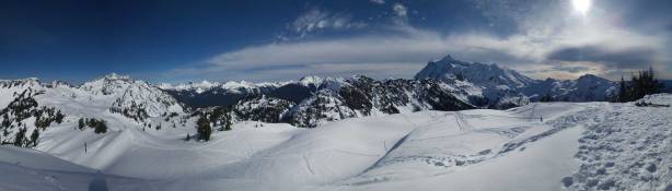 Another panorama from the summit. Click to view large size.
