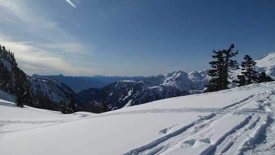 Looking south from the ridge