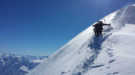 The post-holing was still terrible. Photo by Alan