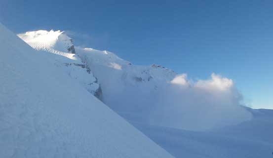 BOOM... A size 3 avalanche coming off the NW Face of Dalton Dome... 