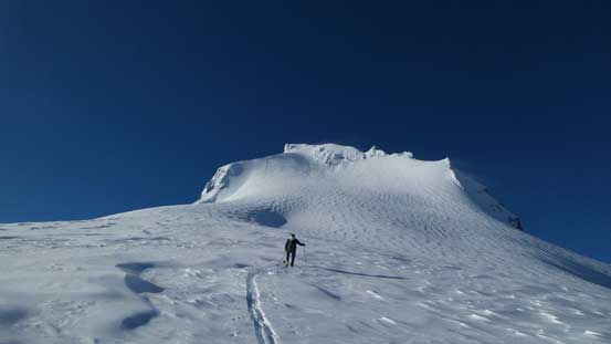 Alex was the machine breaking trail for most of the way