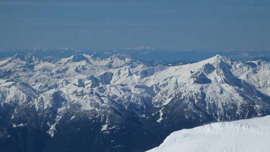 Mt. Sedgwick on right with some peaks by Sunshine Coast behind