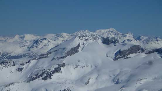 Wedge Mountain rises behind Castle Towers