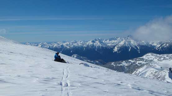 Back across Warren Glacier, ready for another run