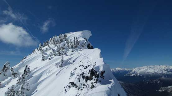 The upper portion. I started to slow down considerably at this point... 