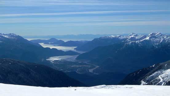 The Howe Sound was in sight for pretty much all day! 
