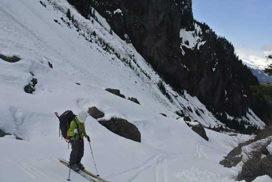 Me down into the valley floor. Photo by Alex
