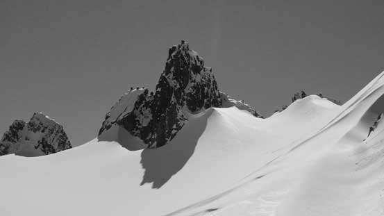 This is one of the many pinnacles on Deception's ridge. Thankfully it's not the true summit...