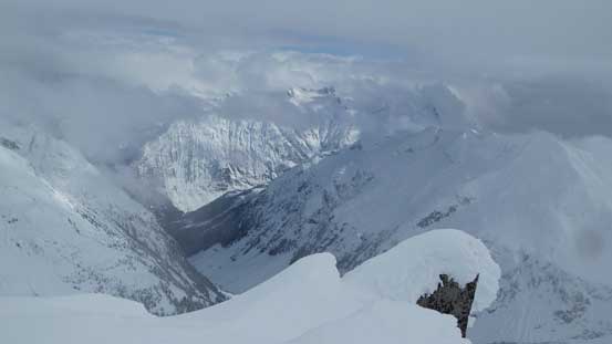 Another picture looking down Pitt River from the summit