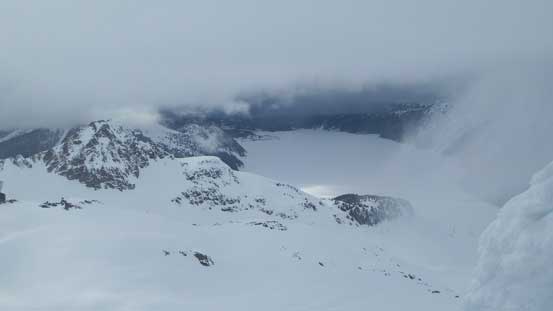 Garibaldi Lake barely in show.