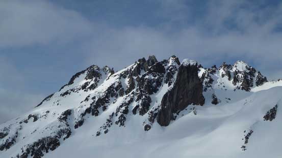 A look at the south side of Deception Peak's pinnacles