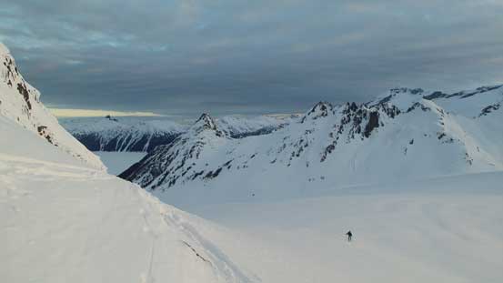 Michelle following up Sentinel Glacier