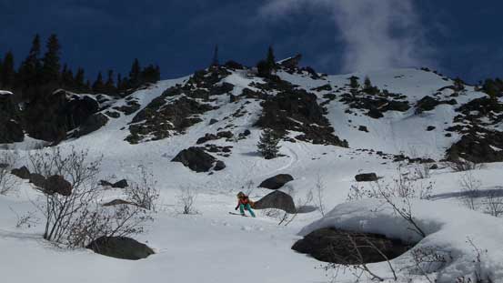 Michelle making some turns