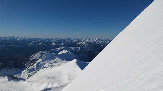 Looking across the lower face towards the other direction