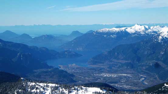 Howe Sound and the city of Squamish 