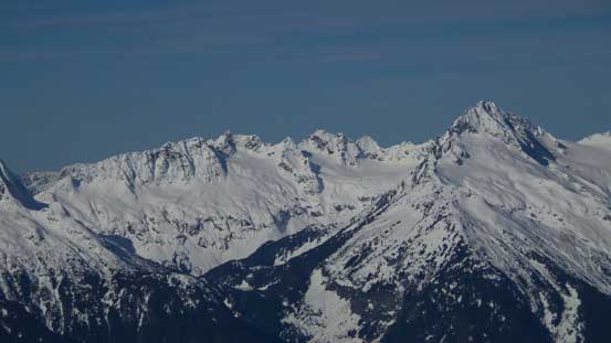 Mt. Alpha and peaks behind Lake Lovely Water