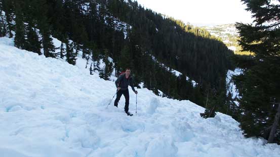 Crossing some debris! 