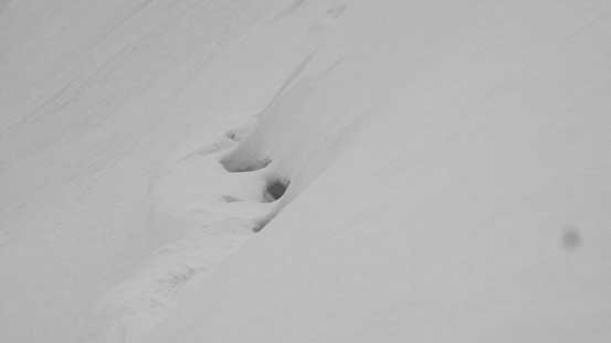 One of the bigger crevasses