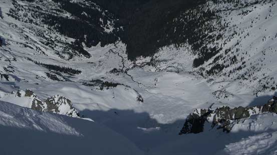 Looking way down to White Salmon creek where I came from..