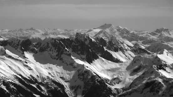 In front of the bulky Jack Mountain is the grand daddy of Picket Range - Mt. Fury