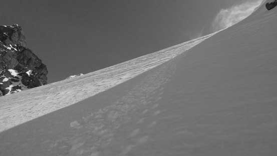 Down-climbing the Winnie's Slide