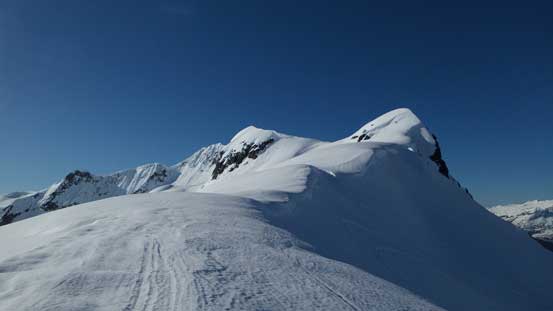 Ascending onto the ridge