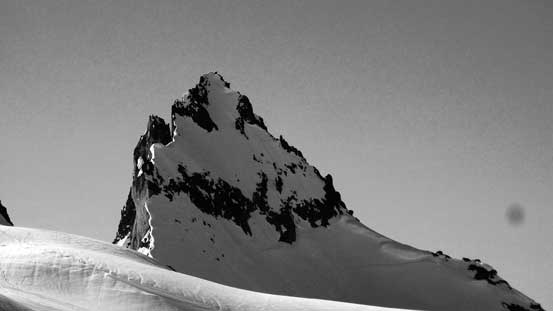 A zoomed-in view of the North Face of Mt. Fee North Tower!
