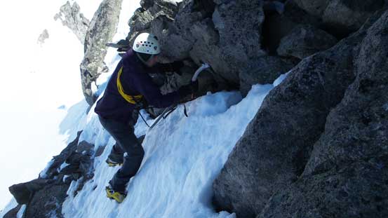 A few mixed moves required for the rock step