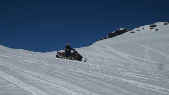 One of the 50 snowmobiles...