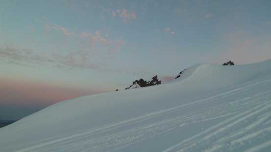 Plodding up. The "Black Buttes" started to show their tips